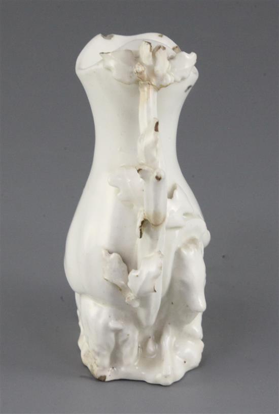An unusual Chelsea goat jug, circa 1745, height 11 cm , old repair to handle, slight losses